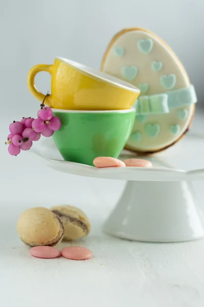 Påsk kaka - mazurek och påsk godis — Stockfoto