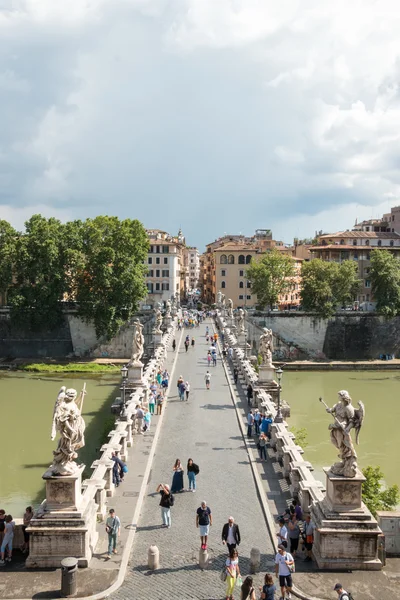 Sant Angelo Híd Róma — Stock Fotó