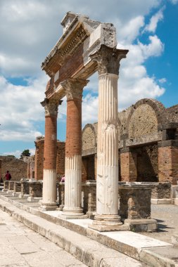 kalıntıları antik Pompei, İtalya