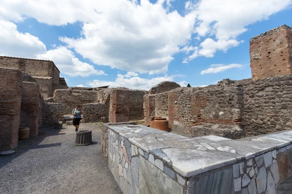kalıntıları antik Pompei, İtalya