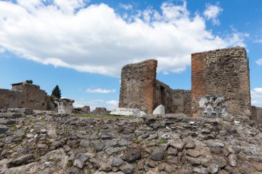 kalıntıları antik Pompei, İtalya