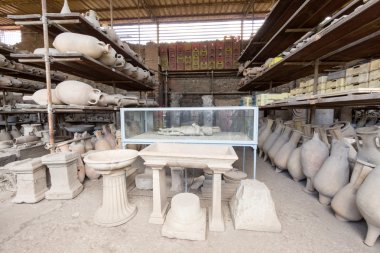 kalıntıları antik Pompei, İtalya