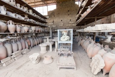 kalıntıları antik Pompei, İtalya