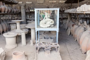 kalıntıları antik Pompei, İtalya