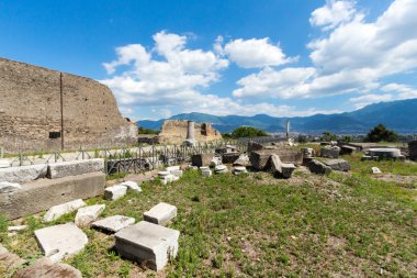 kalıntıları antik Pompei, İtalya