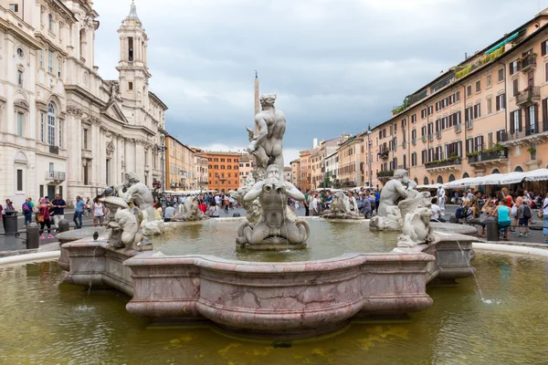 Piazza navona, Róma. Olaszország — Stock Fotó