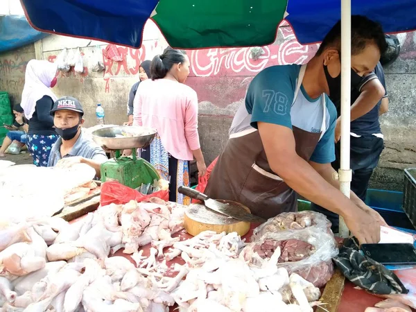 Tambora Yakarta Indonesia Junio 2020 Compra Venta Actividades Los Mercados —  Fotos de Stock