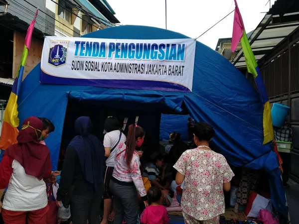 Pasar Pos Duri Tambora West Jakarta Indonésia Agosto 2020 Atmosfera — Fotografia de Stock