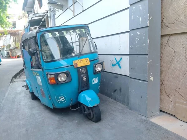 Tambora West Jakarta Indonésia Outubro 2020 Veículo Estacionado Gás Bajaj — Fotografia de Stock