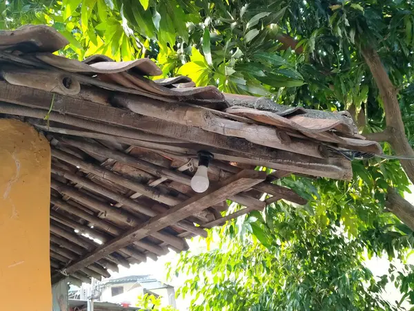 Canto Telha Casa Feita Cerâmica — Fotografia de Stock