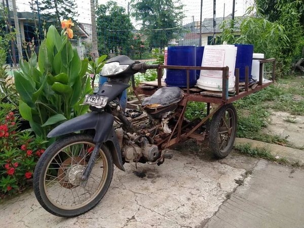 Tambun Bekasi Indonesia Octubre 2020 Una Motocicleta Que Sido Modificada —  Fotos de Stock