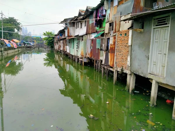 Шай Дури Рокси Мас Джакарта Индонезия 2021 Атмосфера Густонаселенного Поселения — стоковое фото