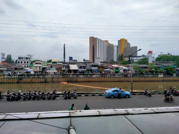 Season City Mall Jakarta Indonesien 2021 Mehrfamilienhaus Einem Dicht Besiedelten — Stockfoto