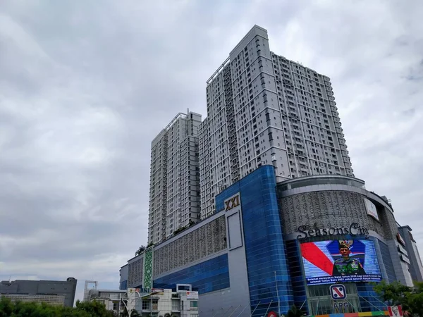 Sezóna City Mall Jakarta Indonésie 2021 Nákupní Centrum Budovy Viditelné — Stock fotografie
