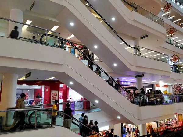 Mall Citra Land Jakarta Indonesia 2021 Atmosphere Mall Building Escalator — Stock Photo, Image