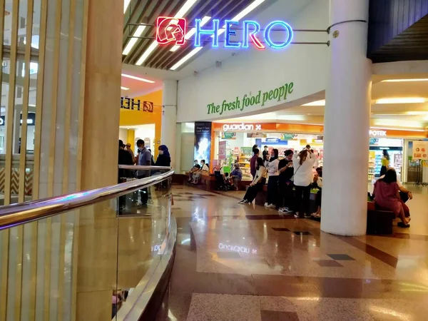 Mall Ferra Land Hero Jakarta Indonesia 2021 Уличная Атмосфера Торговом — стоковое фото