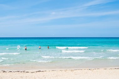 Havana, Küba yakınlarındaki güzel cennet kumsalı