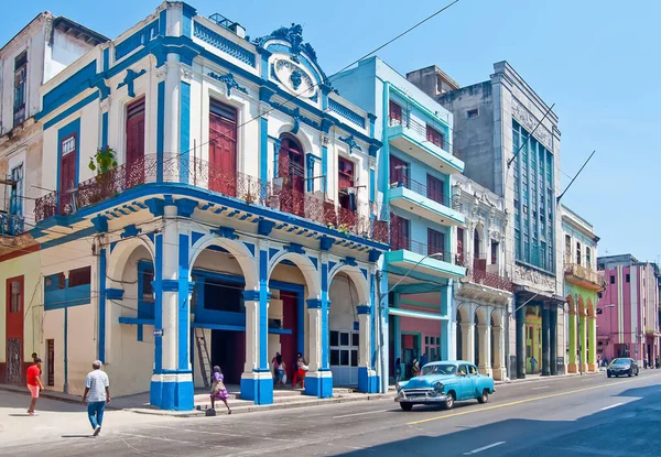 Havanna Gyönyörű Óvárosa Habana Vieja — Stock Fotó