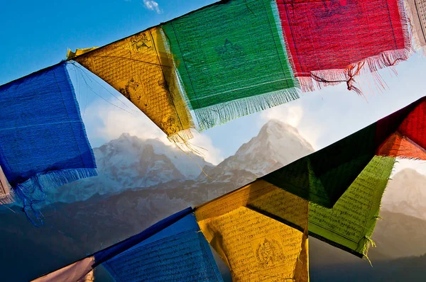 Majestueuse Dangereuse Montagne Annapurna Sur Bas Népal Himalaya — Photo