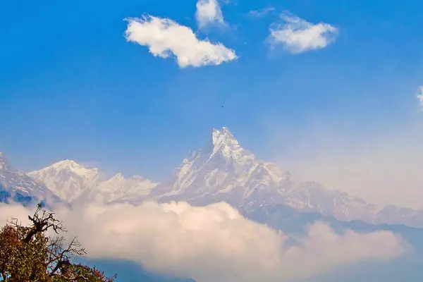 Majestätisk Och Farlig Annapurna Berg Den Nedre Nepal Himalaya — Stockfoto