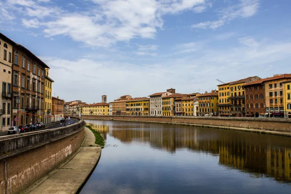 Pisa Talya Temmuz 2017 Bir Yaz Günü Boyunca Arno Nehri — Stok fotoğraf