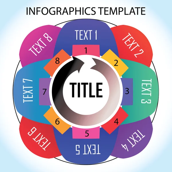 trendy Infographic şablonu 