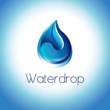 Pure water droplet clipart