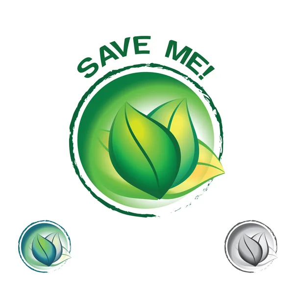 Save our nature and ecology — Stock Vector