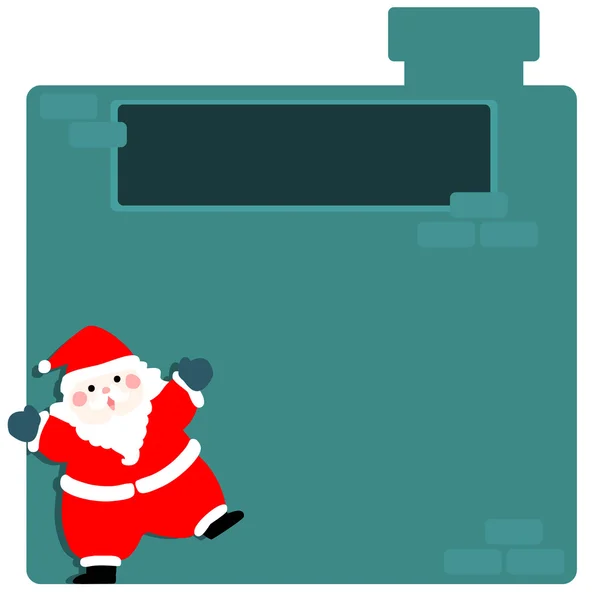 Симпатичный Санта Клаус на пустом векторе — стоковый вектор