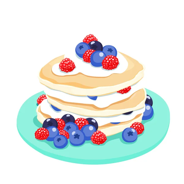 Karışık berry gözleme vektör çizim