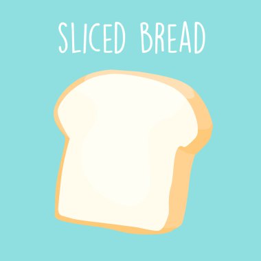 plain sliced bread vector illustration clipart