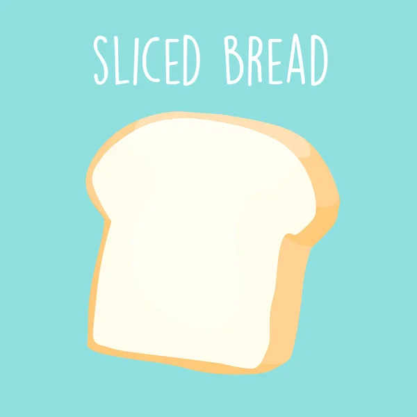 Plain sliced bread vector illustration — Stock Vector