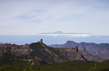 Gran Canaria dağdan görüntülemek