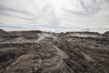 Krafla lava field clipart