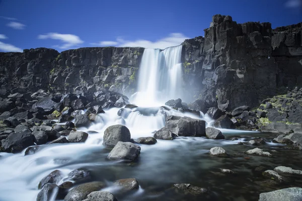 Oxarafoss waterfall — 图库照片