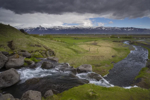 View from Gluggafoss waterfall in South Iceland — Φωτογραφία Αρχείου