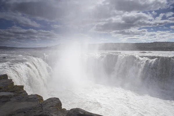 Close-up of Selfoss waterfall Royalty Free Stock Images