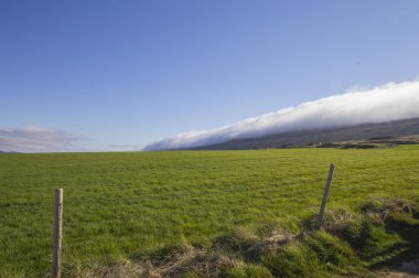 Clouds approaching from the mountain