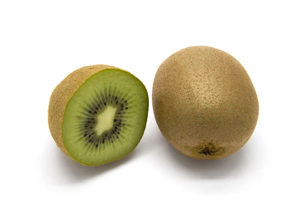 Kiwifruit pe fundal alb — Fotografie, imagine de stoc