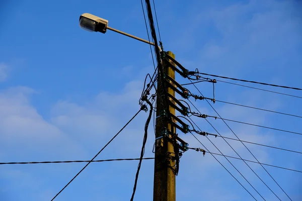 Pylon e cabos — Fotografia de Stock