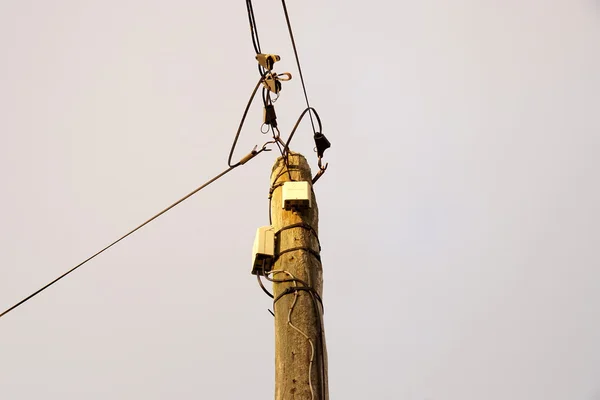 Pylon e cabos — Fotografia de Stock