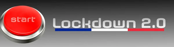 Lockdown France Due Corona Virus — Stock Photo, Image