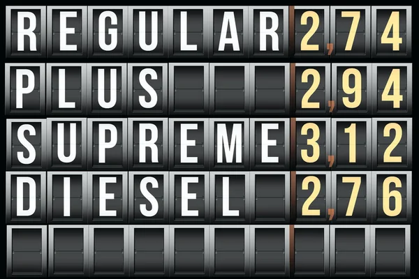 アメリカにおけるガソリンスタンド及びガソリン価格 — ストック写真