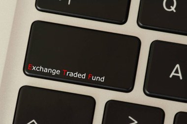 ETF Ticaret Fonu için bilgisayar ve anahtar