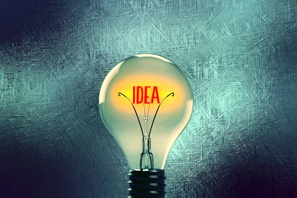 Лампочка Идея — стоковое фото