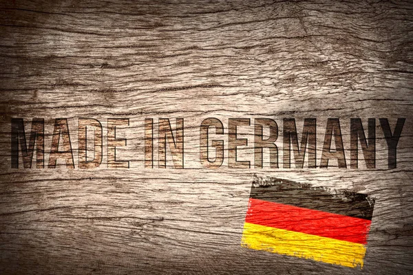 Bandiera Della Germania Slogan Made Germany — Foto Stock