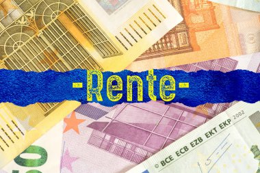 Euro banknotları ve emekli maaşı