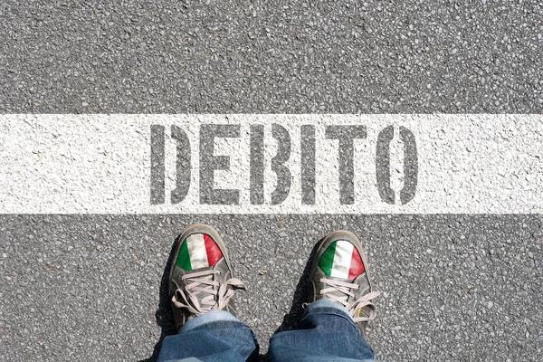 Italia Debito — Foto Stock