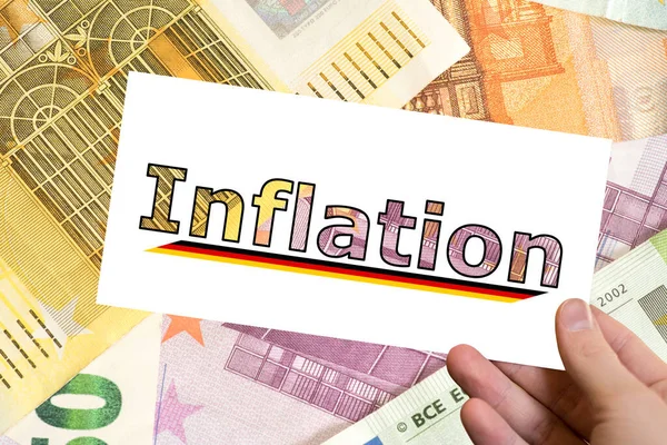 Billets Euros Inflation Allemagne — Photo