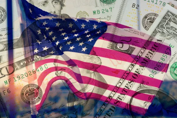 Flag America Dollar — Stock Photo, Image